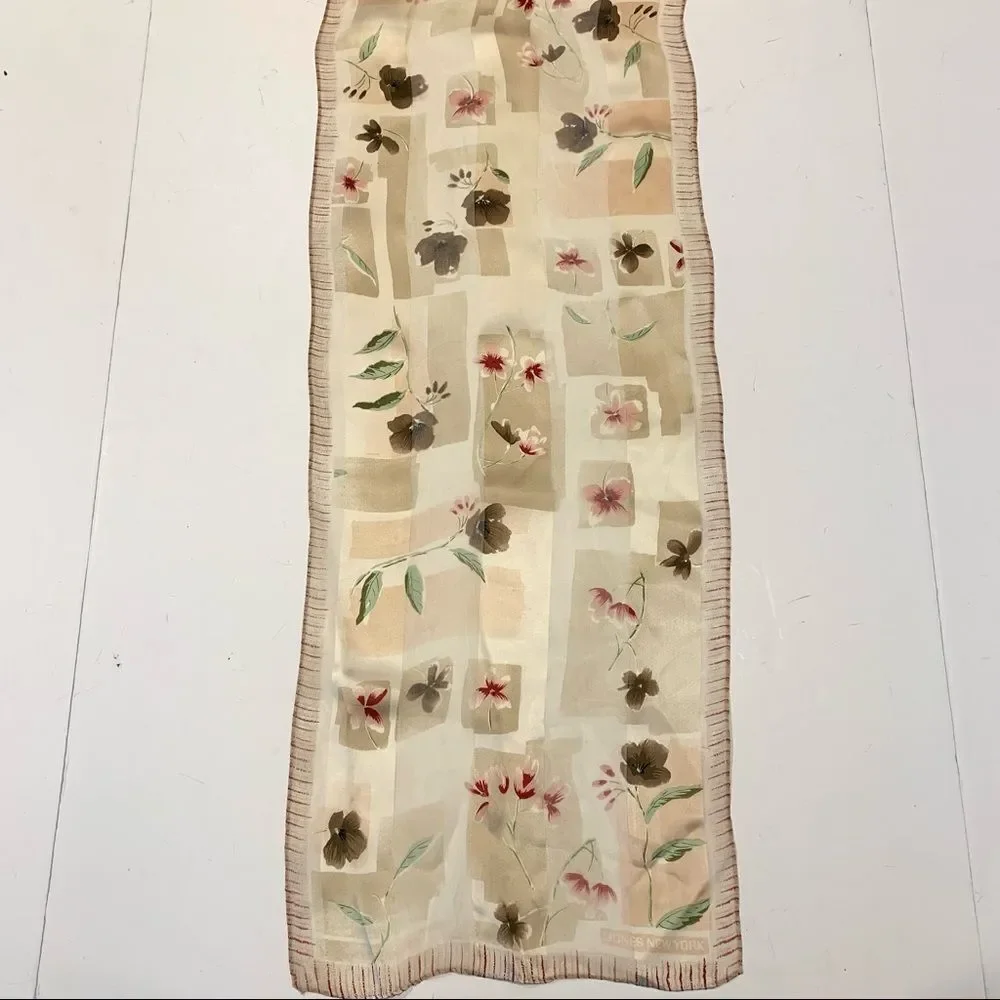 Jones New York‎ Silk Floral Scarf